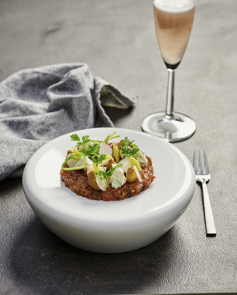 Tatarský biftek z vodného melóna